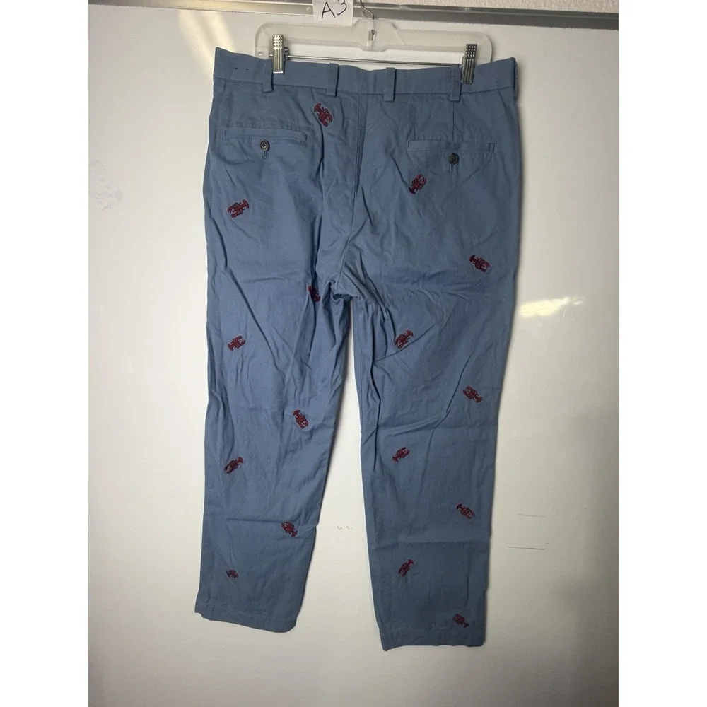 BROOKS BROTHERS Lobsters Embroiled W35/L30 100% COTTON Limited Edition